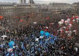 Thousands Walk Out in Paris to Protest Pension Reform