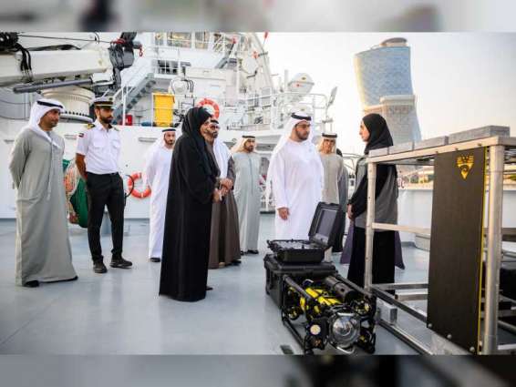 حمدان بن زايد يدشن سفينة هيئة البيئة - أبوظبي للأبحاث البحرية "جيوَن" الأولى من نوعها في الدولة والأكثر تقدماً وتطوراً على مستوى الشرق الأوسط 