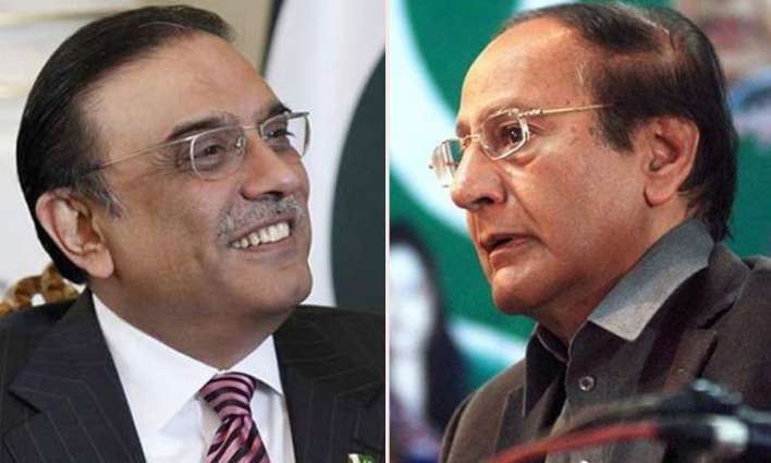 Shujaat, Zardari discuss formation of Punjab's interim setup