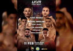 UAM Fight Night K1 Pro Kickboxing Championship begins 11 February with Wakeling-Habibali main event