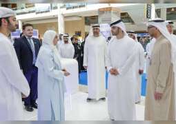 Mansoor bin Mohammed tours AEEDC Dubai 2023