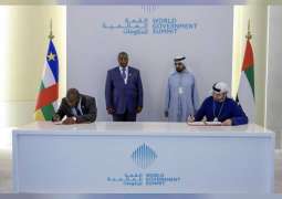 Mohammed bin Rashid meets with President of Central African Republic