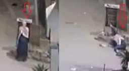 انتحار شاب مصري صعقا بالکھرباء وسط شارع عام فی محافظة الجیزة