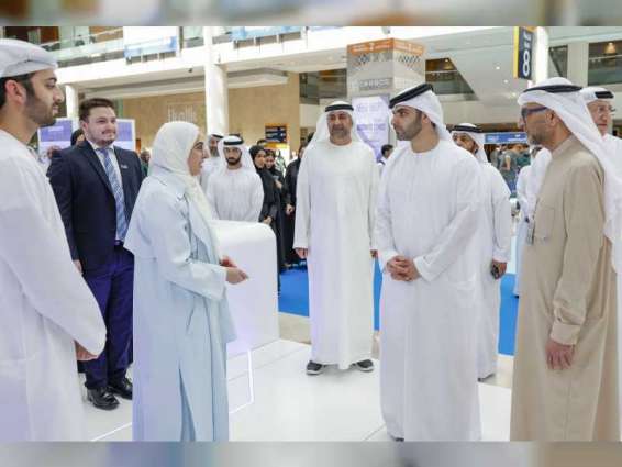 Mansoor bin Mohammed tours AEEDC Dubai 2023