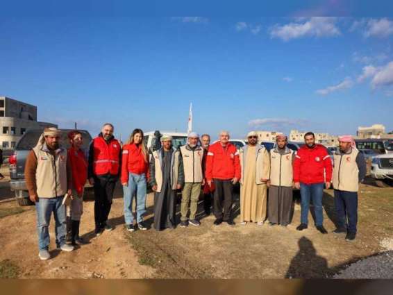 الهلال الأحمر يقدم مزيدا من الاحتياجات الإنسانية للمتأثرين من الزلزال في سوريا