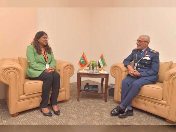 UAE Chief of Staff of Armed Forces meets with Maldives' Defence Minister