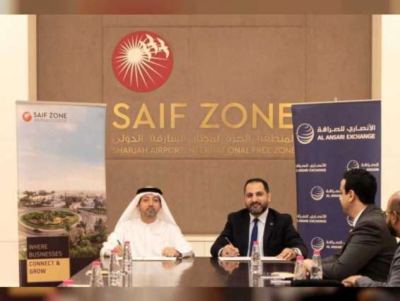SAIF Zone, Al Ansari Exchange offer new payment service to enhance customer experience