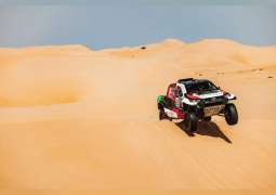 Toyota driver Yazeed Al Rahji takes T1 of Abu Dhabi Desert Challenge