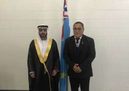 سفير الإمارات يقدم أوراق اعتماده إلى الحاكم العام لتوفالو