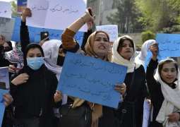 Women in Kabul Protesting Against Oppression, Demanding Right to Study, Work