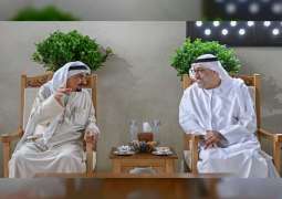 حاكم عجمان يستقبل المهنئين بشهر رمضان المبارك