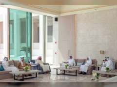 Emir of Qatar receives Tahnoun bin Zayed, Mansour bin Zayed