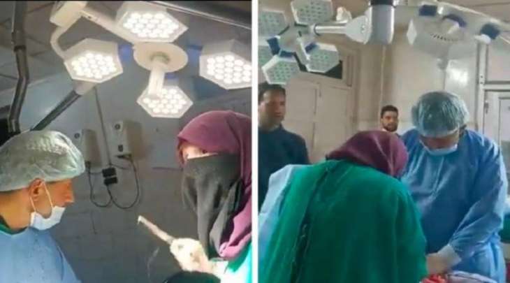 شاھد : طبیب یواصل اجراء عملیة جراحیة أثناء الزلزال فی احدی مستشفیات منطقة کشمیر