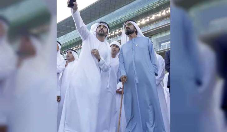 محمد بن راشد يشهد منافسات كأس دبي العالمي بنسخته الـ27 في ميدان 