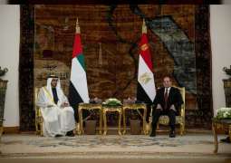 Presidents of UAE, Egypt review bilateral relations, regional developments