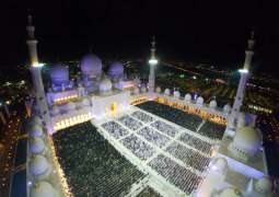 Record 60,310 worshippers at Sheikh Zayed Grand Mosque on 27th night of Ramadan