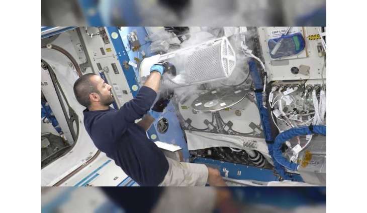 Sultan AlNeyadi sends back critical research samples on the Dragon cargo spacecraft
