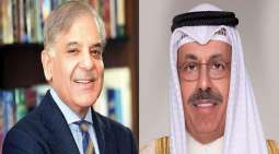 رئیس الوزراء شھباز شریف یجري اتصالا ھاتفیا مع رئیس مجلس الوزراء الکویتي الشیخ أحمد نواف
