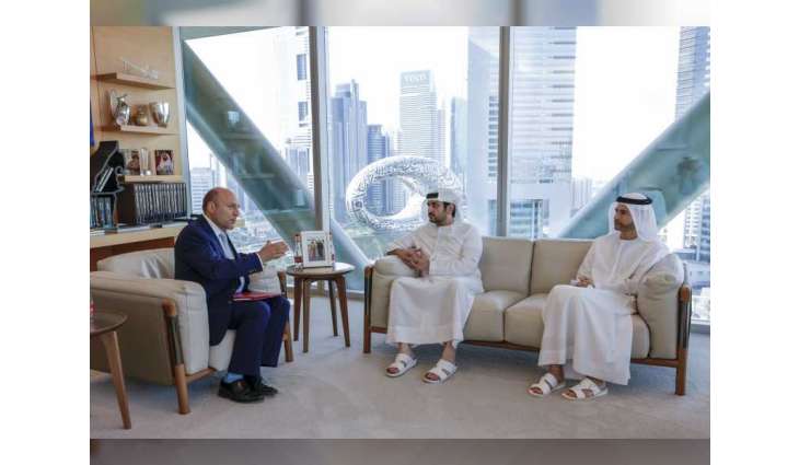 Maktoum bin Mohammed meets with UK’s Economic Secretary to the Treasury