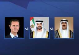 رئيس الدولة يتبادل التهاني بعيد الأضحى مع الرئيس السوري و ولي عهد الكويت