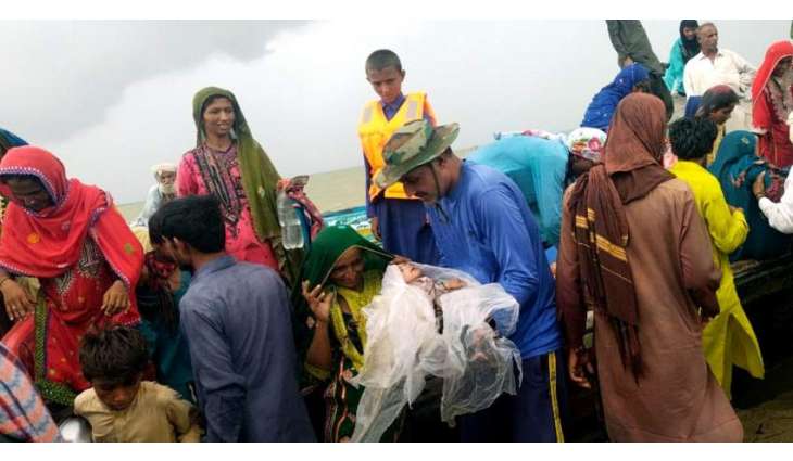 Pakistan Navy Continues Rescue & Relief Operation At Cyclone Effected Areas Of Sindh And Balochistan