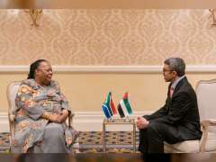 عبدالله بن زايد يلتقى وزيرة خارجية جنوب أفريقيا على هامش اجتماع "أصدقاء بريكس"