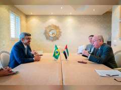 عبدالله بن زايد يلتقى نظيره البرازيلي على هامش اجتماع "أصدقاء بريكس"