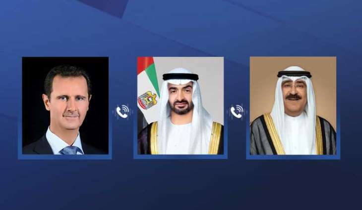 رئيس الدولة يتبادل التهاني بعيد الأضحى مع الرئيس السوري و ولي عهد الكويت