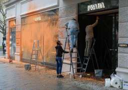 Climate Activists Spray Hotel, Prada Store in Central Vienna