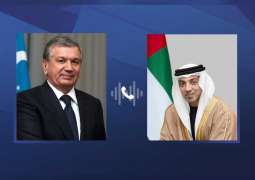 Mansour bin Zayed congratulates President of Uzbekistan on his birthday