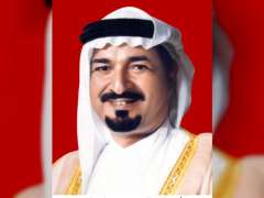 حاكم عجمان يعزي ملك البحرين بوفاة الشيخ راشد بن صباح بن حمود