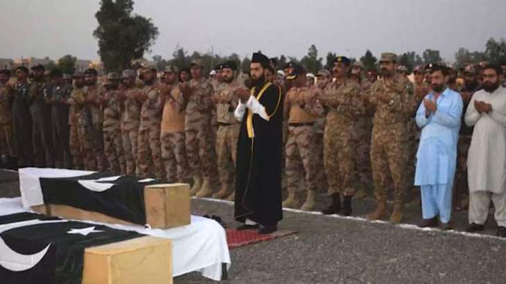 Zhob, Sui terrorist attacks’ martyrs laid to rest with full military honours