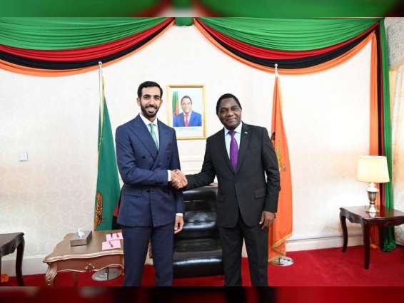 Shakhboot bin Nahyan meets President of Zambia