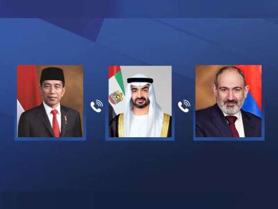 رئيس الدولة يتلقى هاتفيا تعازي الرئيس الإندونيسي ورئيس وزراء أرمينيا بوفاة سعيد بن زايد