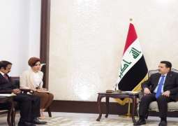 وزیر الداخلیة رانا ثناء اللہ یجتمع الرئیس العراقي خلال زیارة لبلادہ