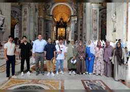 رحلة علمية لطلاب جامعة محمد بن زايد للعلوم الإنسانية إلى إيطاليا والفاتيكان