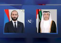 Abdullah bin Zayed, Armenian counterpart discuss bilateral relations