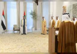 UAE ambassadors to Qatar and Kenya sworn in before President