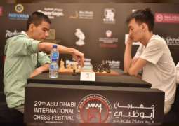 الصين تتصدر بطولة الأساتذة في مهرجان أبو ظبي الدولي للشطرنج
