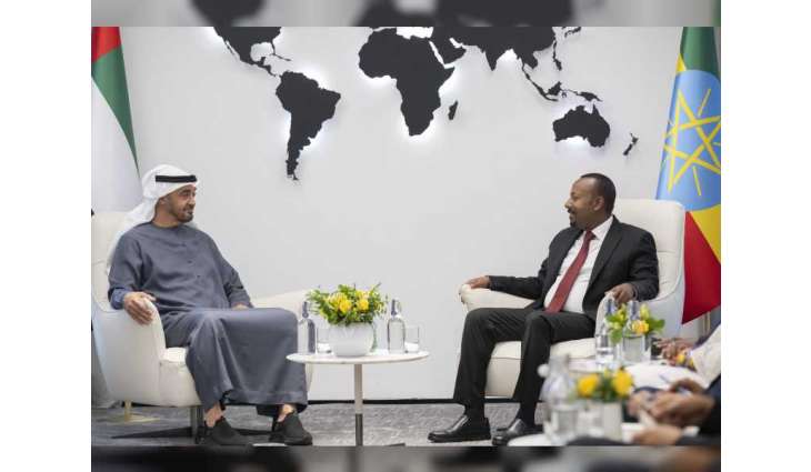رئيس الدولة ورئيس وزراء إثيوبيا يبحثان في أديس أبابا تعزيز علاقات التعاون بين البلدين والتطورات الإقليمية