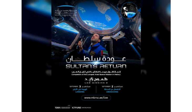 Al Neyadi to return to Earth 3rd September