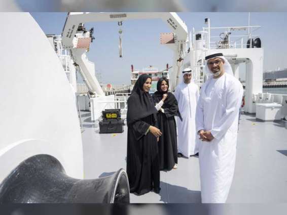 Khaled bin Mohamed bin Zayed tours marine research vessel Jaywun