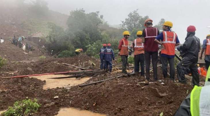 مصرع 21 شخصا اثر انھیارات أرضیة بسبب الأمطار في الھند