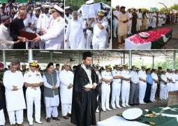 Martyrs Of PN Helicopter Incident Laid To Rest As Per Military Honours And Tradition