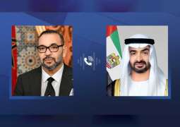 UAE President offers condolences by phone to King Mohammed VI over earthquake victims and affirms UAE solidarity with Morocco