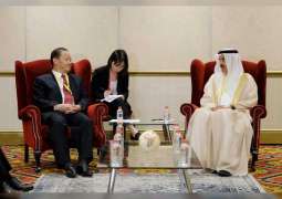 صقر غباش يلتقي نائب رئيس اللجنة الدائمة لمجلس الشعب الصيني