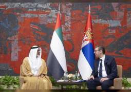 Khaled bin Mohamed bin Zayed, President of Serbia discuss bilateral relations