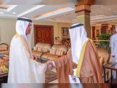 حاكم رأس الخيمة يستقبل سفير الكويت