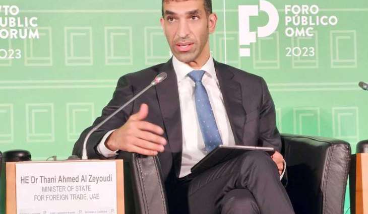 Thani Al Zeyoudi participates in WTO Public Forum in Geneva