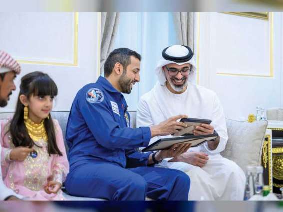 Khaled bin Mohamed bin Zayed attends reception for Sultan Al Neyadi in Al Ain